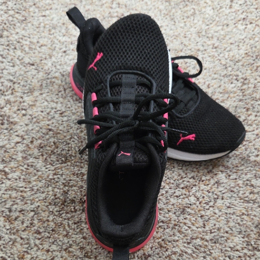 Puma Black and Pink Women's Sneakers Size 8 - Picture 9 of 12